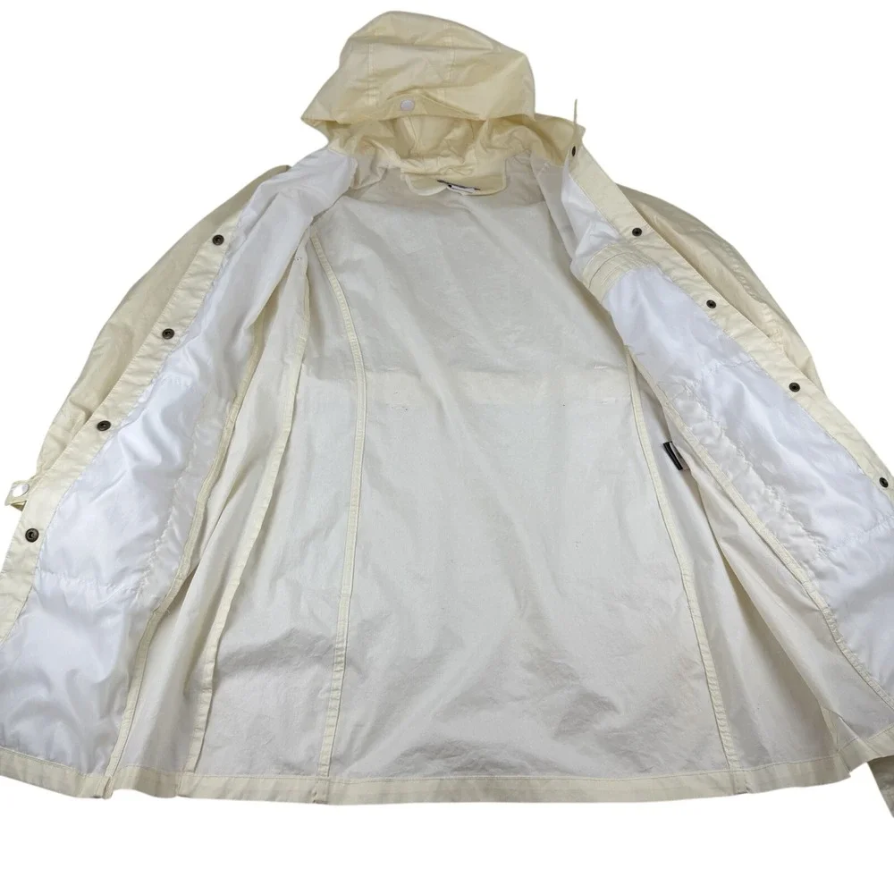 Columbia Women's Pale Yellow Trench Rain Jacket Size Large‎